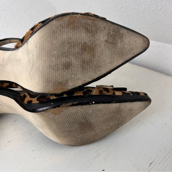 Calvin Klein Vincent calf hair leopard stiletto pumps 9.5 - Picture 8 of 11